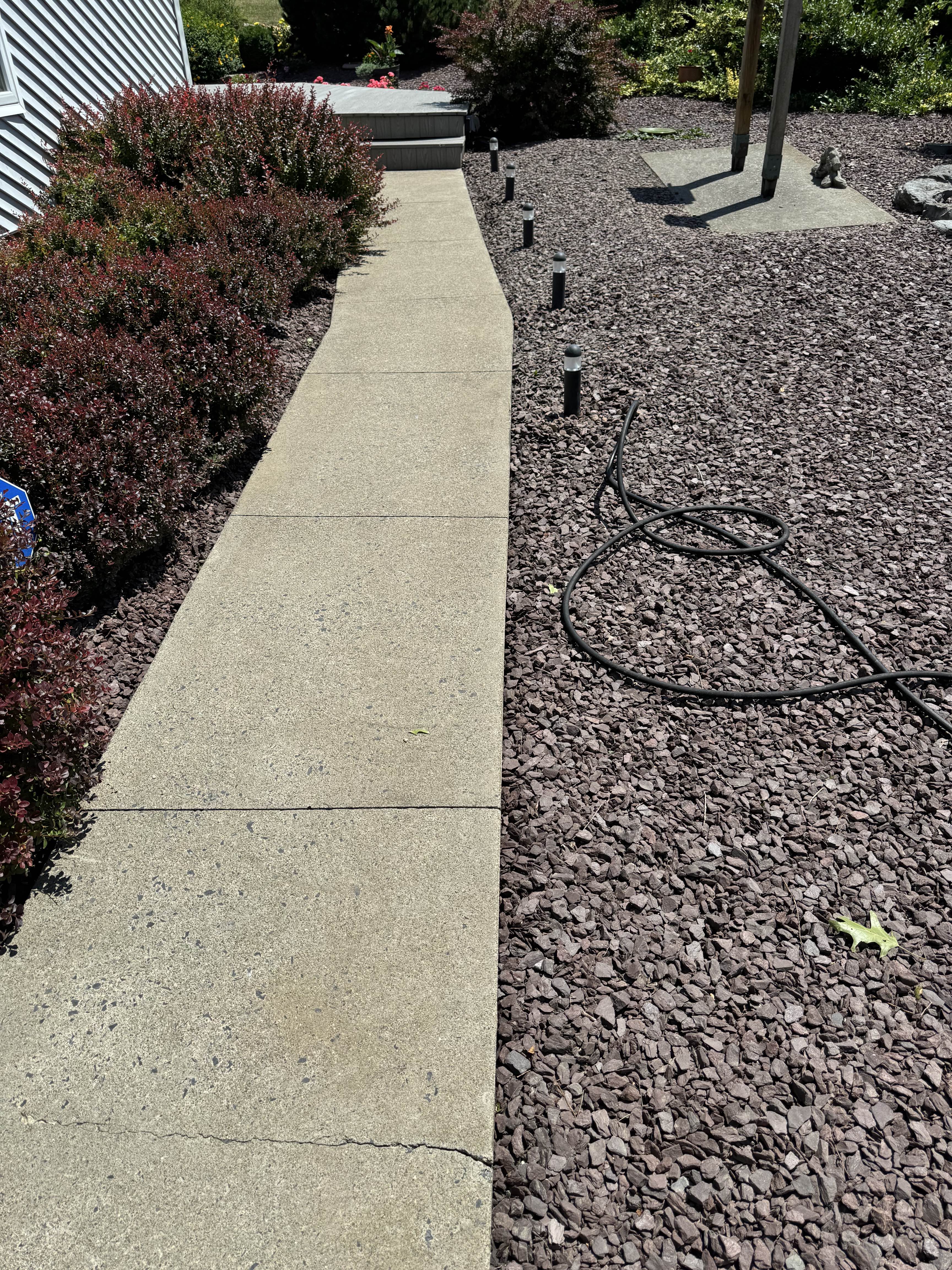 After cleaning - safe and restored walkway